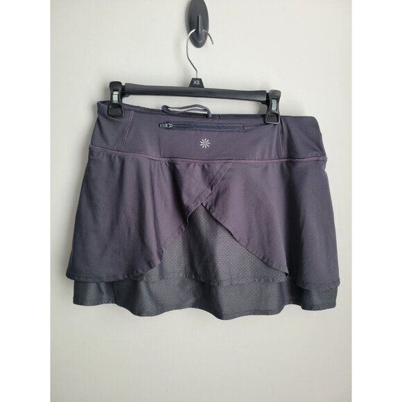 Womens Athleta Split Time Skort Skirt Gray Style #964246 sz M - Picture 2 of 6